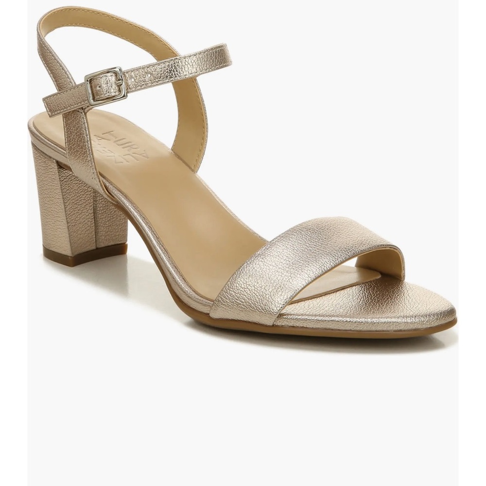 Naturalizer Metallic Block Heel Sandals
